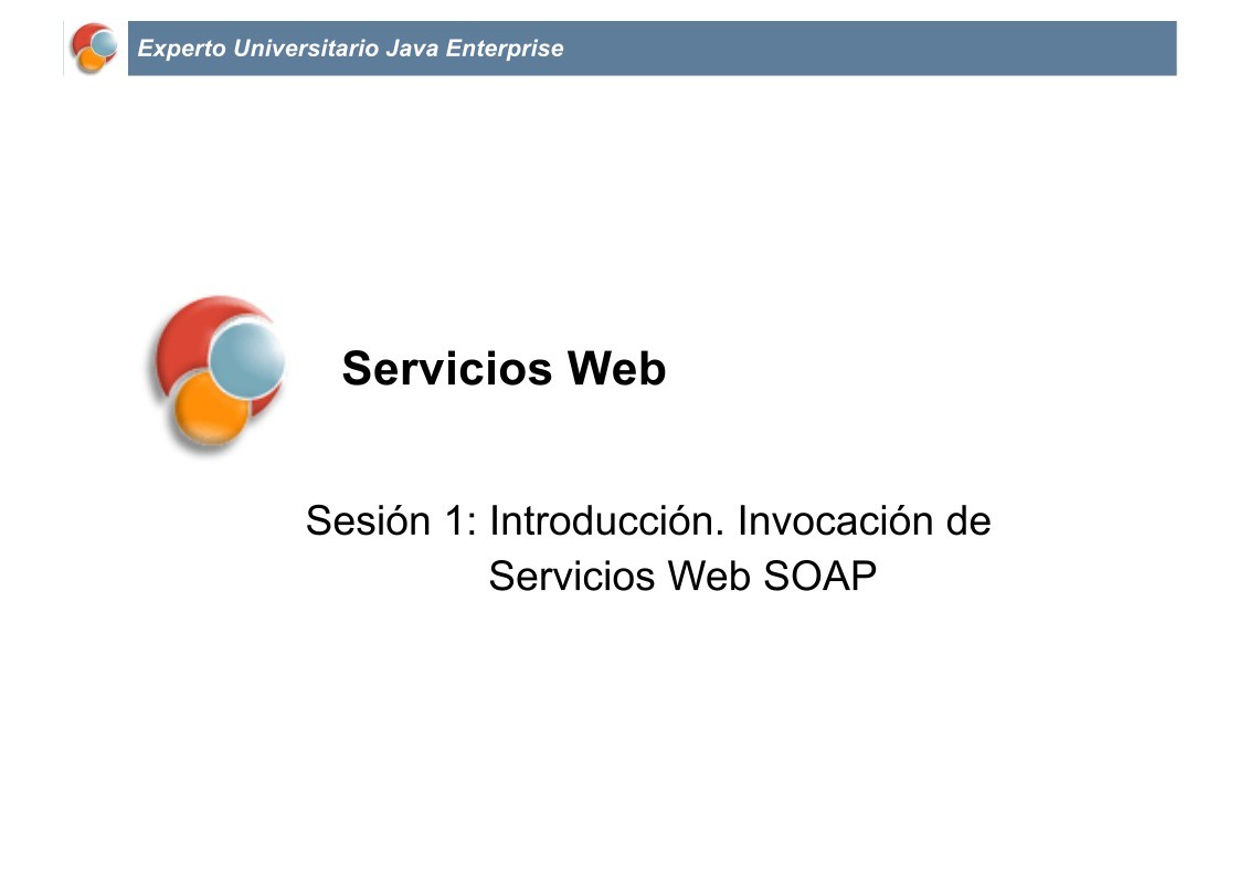 Imágen de pdf Sesión 1: Introducción. Invocación de Servicios Web SOAP  - Servicios Web